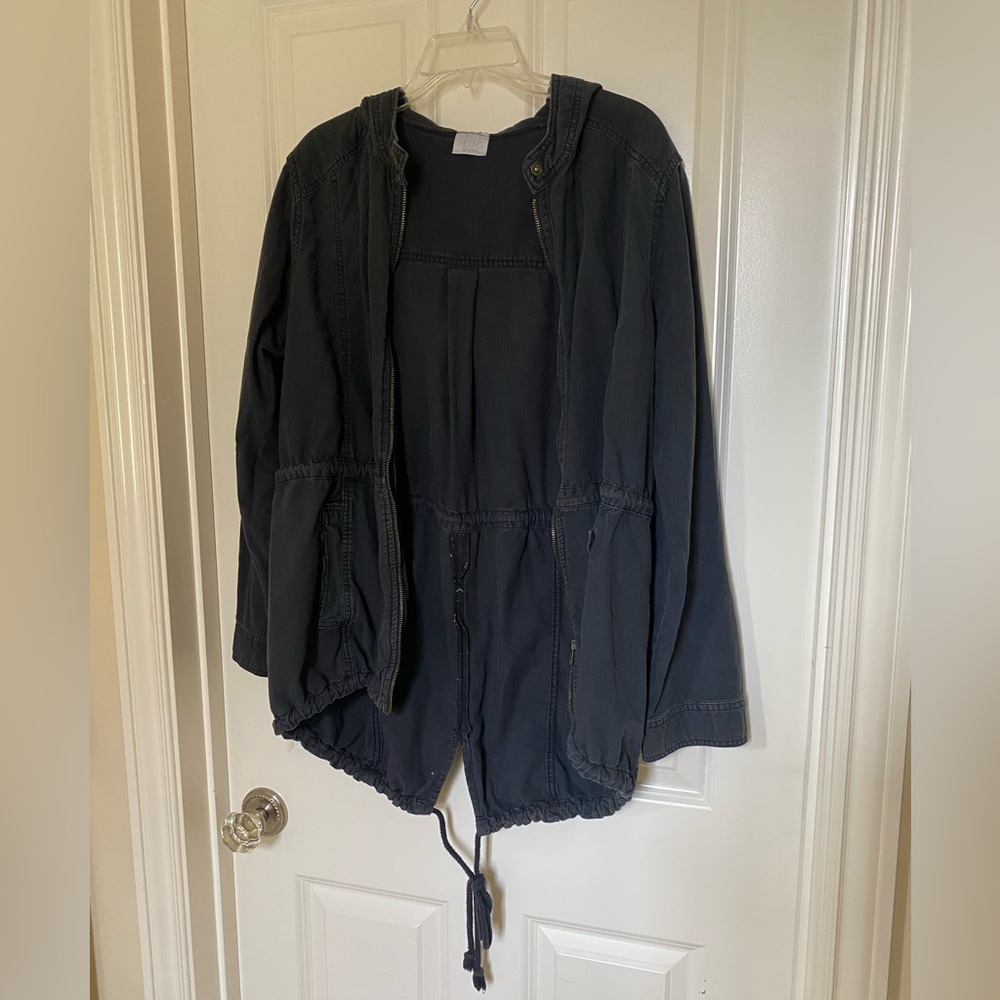 Light jacket with a hood